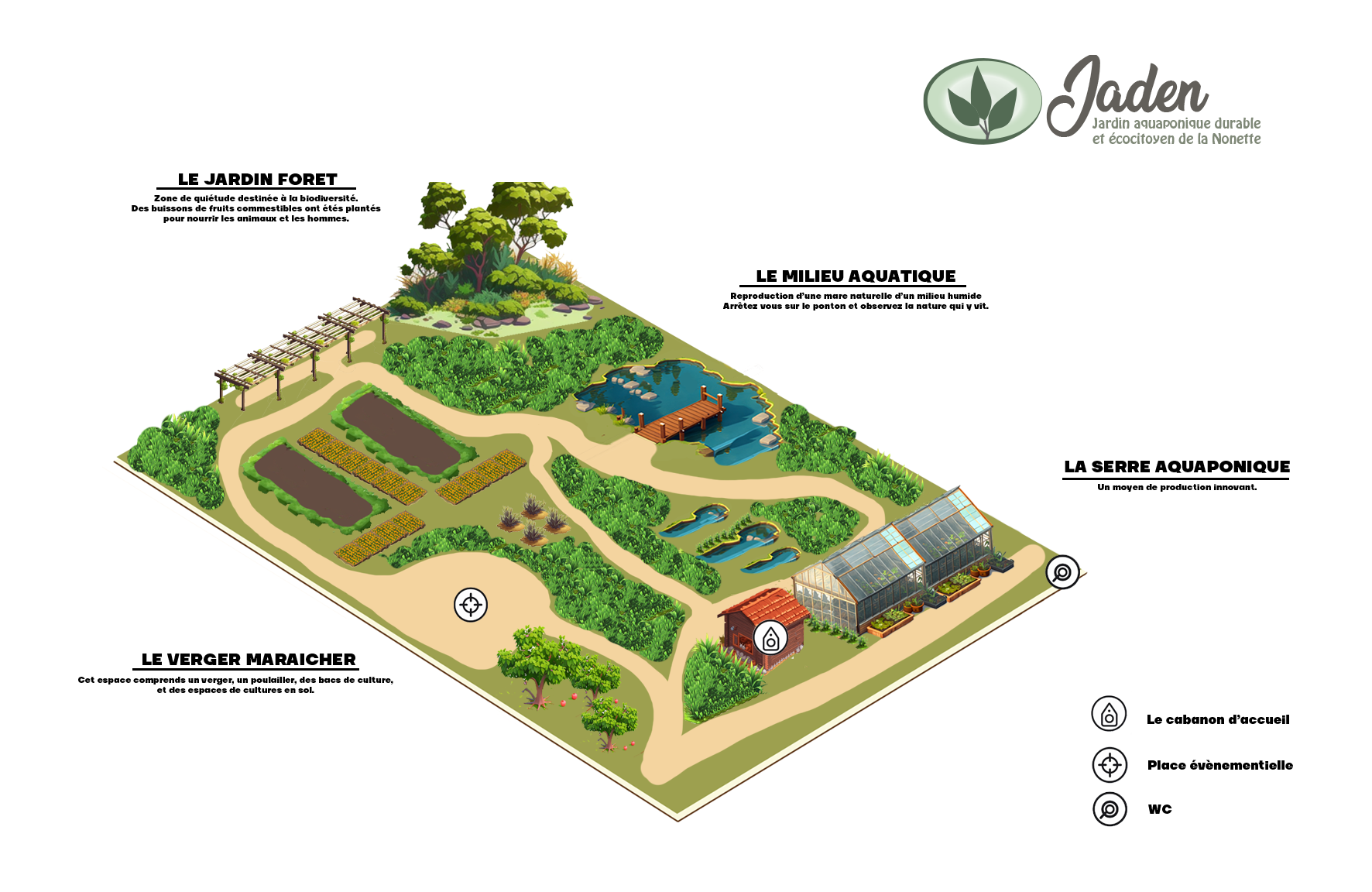 Plan du jardin JADEN à Chantilly